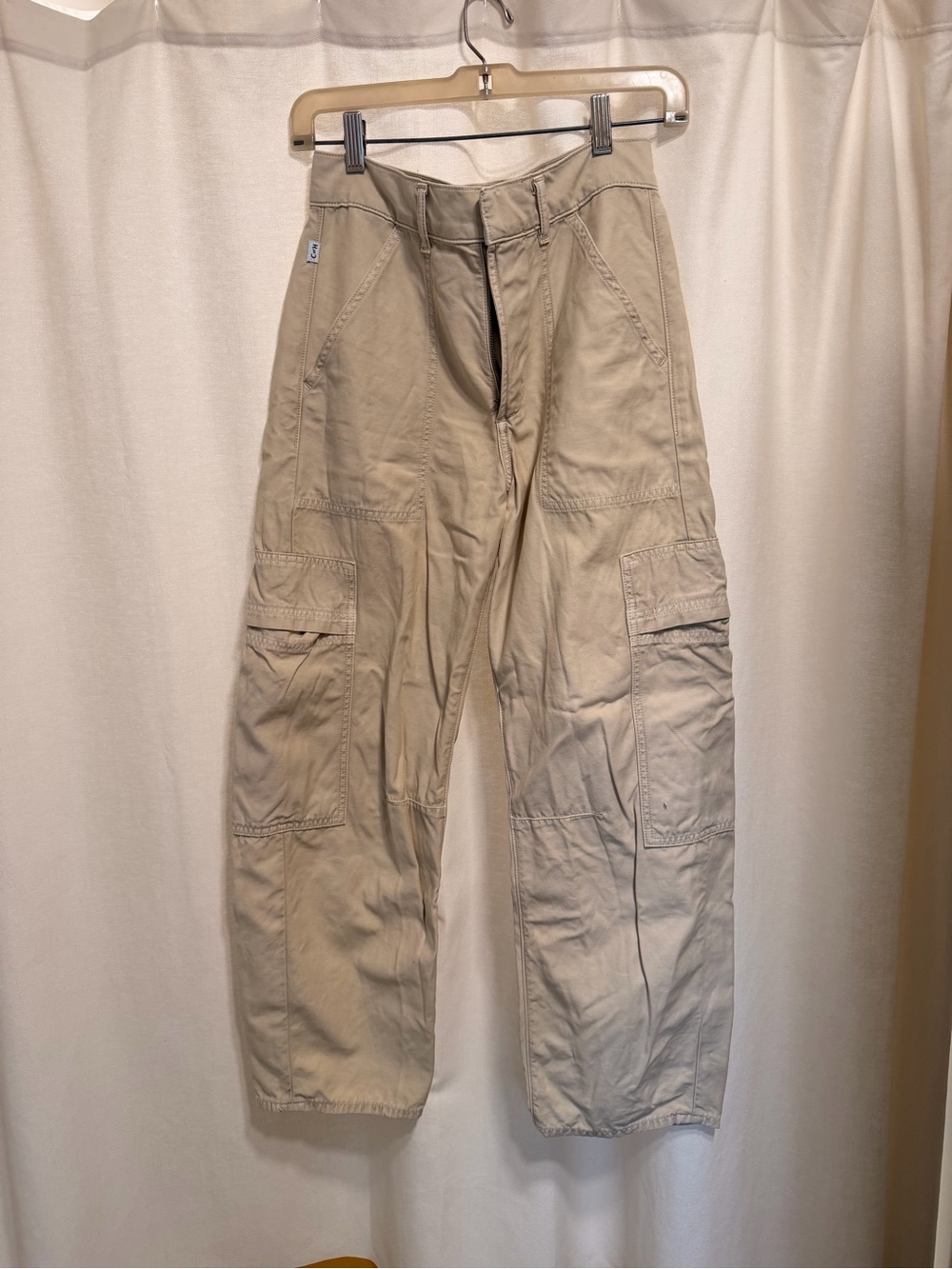 Citizens Of Humanity Beige Cargo Pants - Utility Pocket Trousers